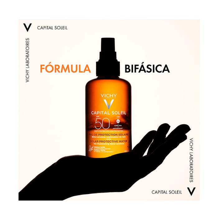 CAPITAL SOLEIL SPF50+ AGUA DE PROTECCION SOLAR CON BETACAROTENO