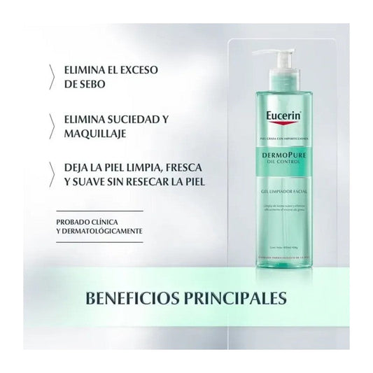 EUCERIN DERMOPURE GEL LIMPIADOR 400 ML