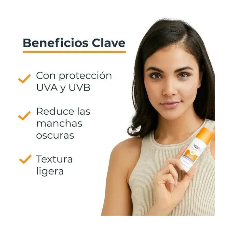 EUCERIN SUN PIGMENT CONTROL SIN COLOR SPF50+ 50 ML
