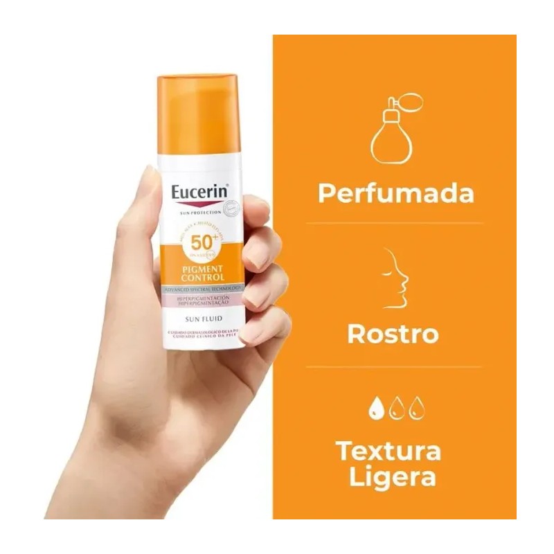 EUCERIN SUN PIGMENT CONTROL SIN COLOR SPF50+ 50 ML