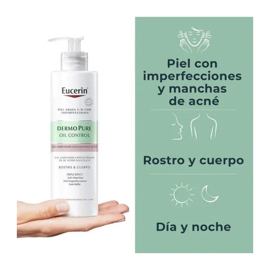 EUCERIN DERMOPURE GEL LIMPIADOR TRIPLE EFECTO