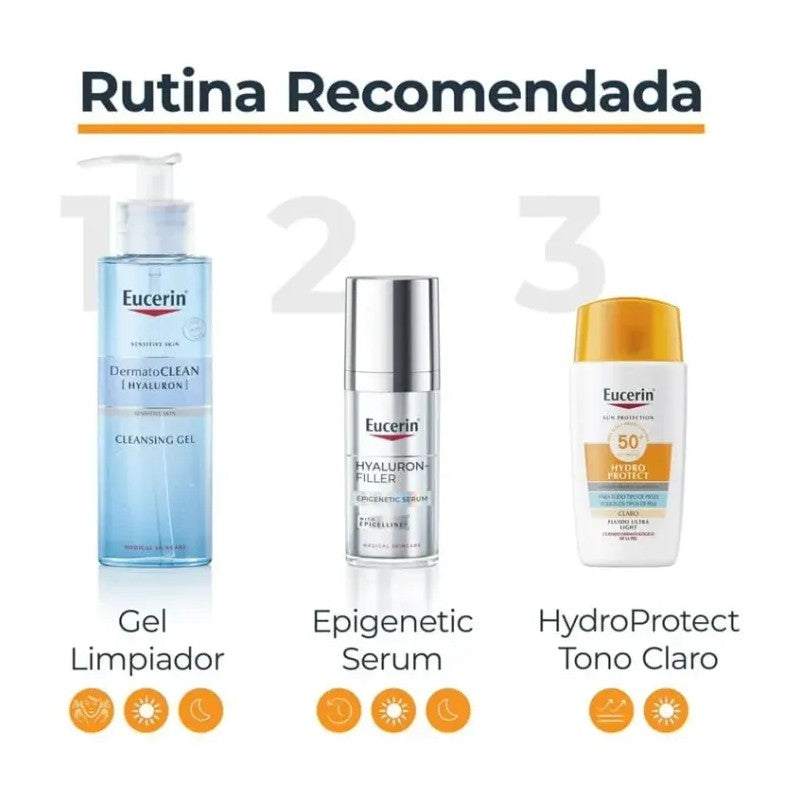 EUCERIN SUN HIDROPROTECT FLUIDO ULTRA LIGHT SPF50+ 50ML COLOR CLARO