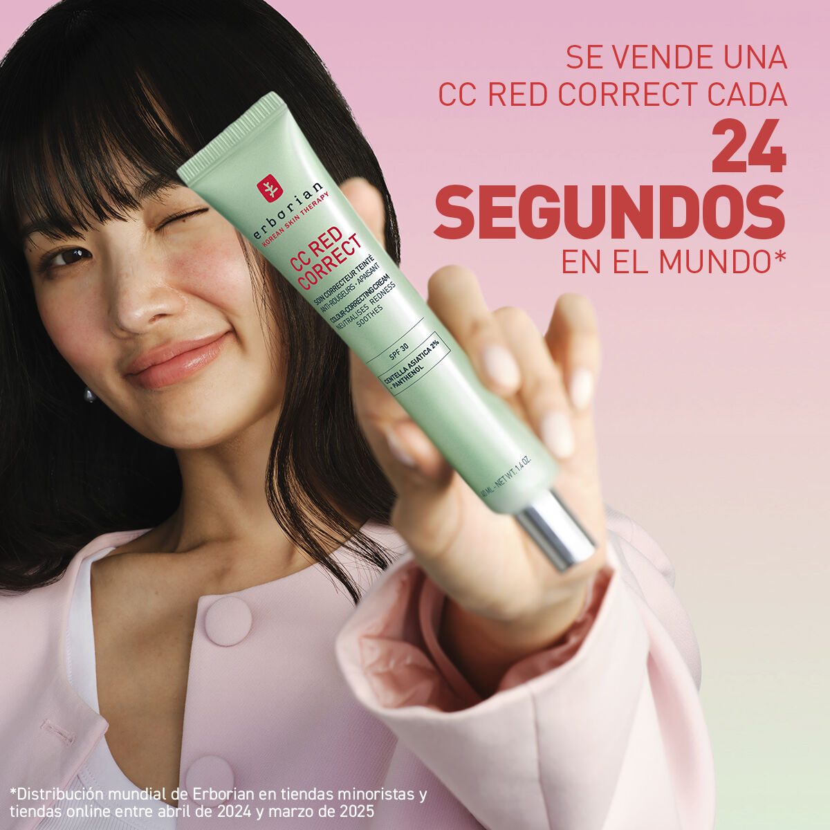 ERBORIAN CC RED CORRECT TRATAMIENTO CORRECTOR ANTIROJECES SPF 30 15ML