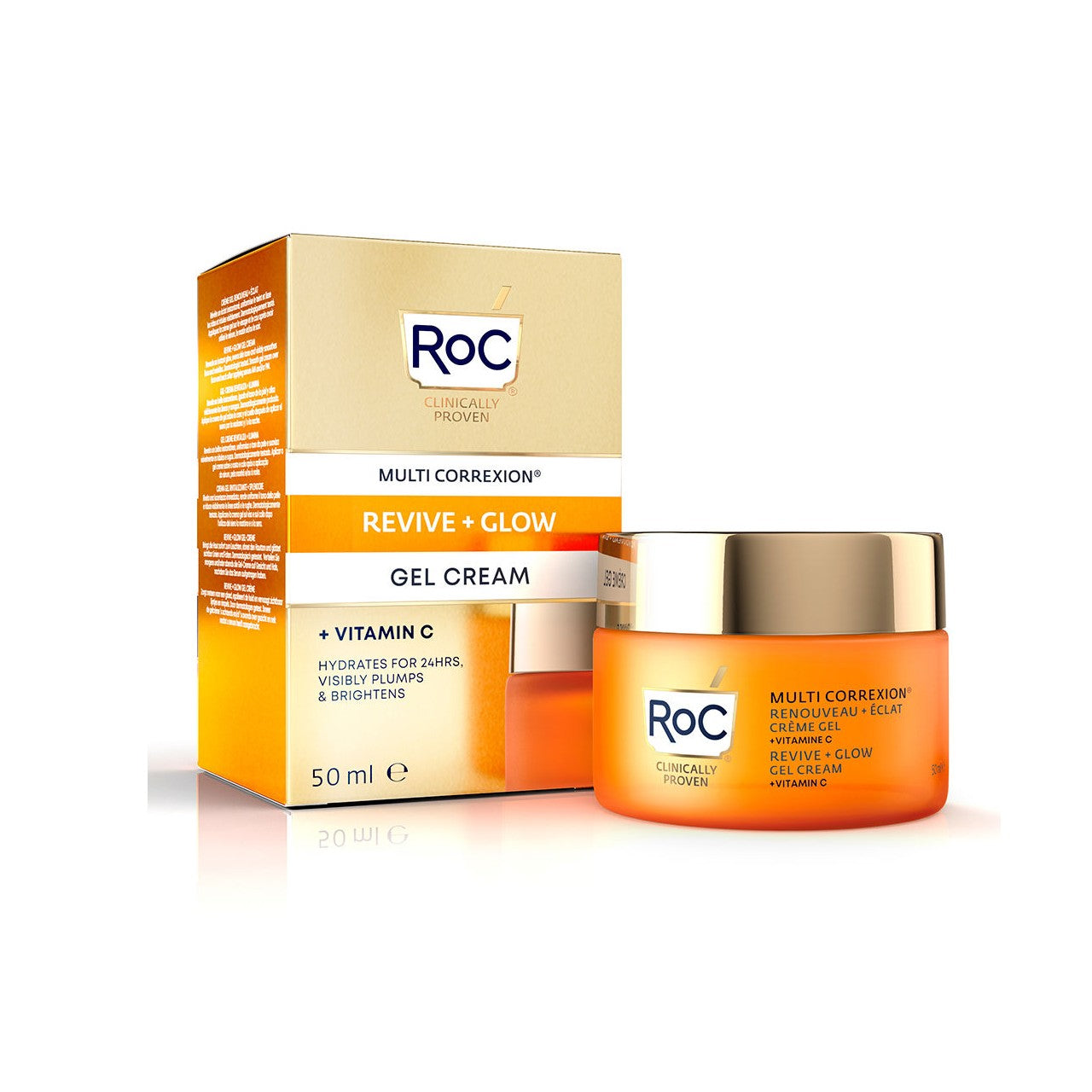 ROC REVIVE+GLOW SKINCARE CREMA GEL VITAMINA C 50ML