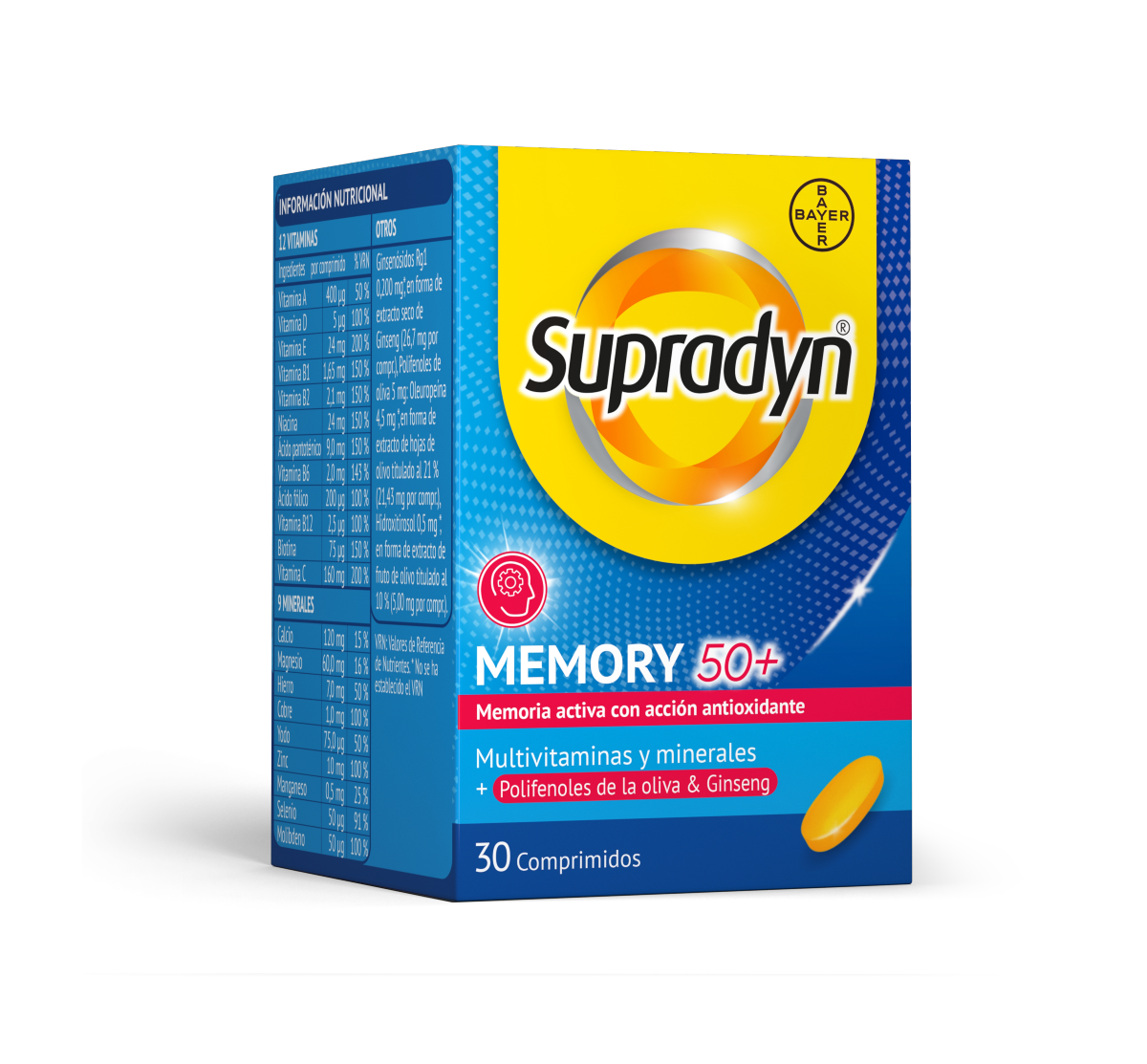 SUPRADYN MEMORY 50+ 30 COMPRIMIDOS