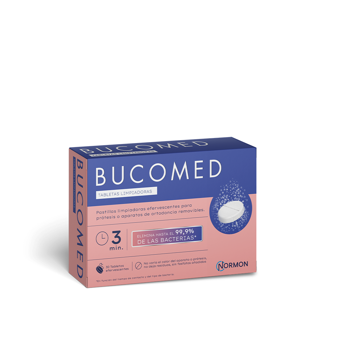 BUCOMED TABLETAS LIMPIADORAS PARA PRÓTESIS DENTALES 30 UNIDADES