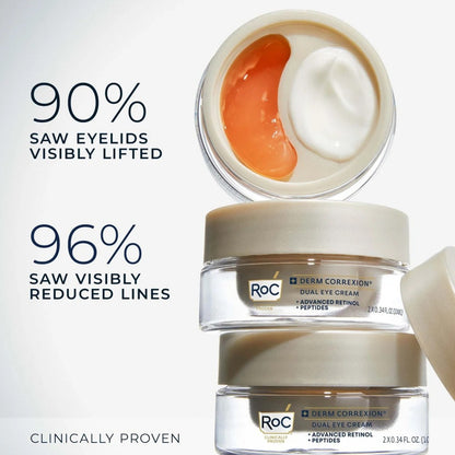 ROC DERM DUAL EYE CREAM 2X10ML