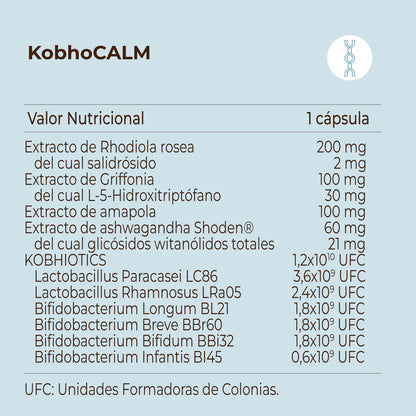 Kobho Calm 60 cápsulas