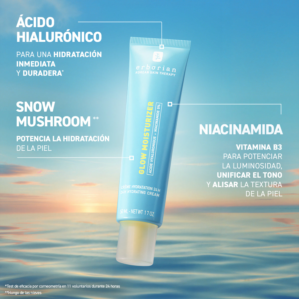 ERBORIAN GLOW MOISTURIZER 50 ML
