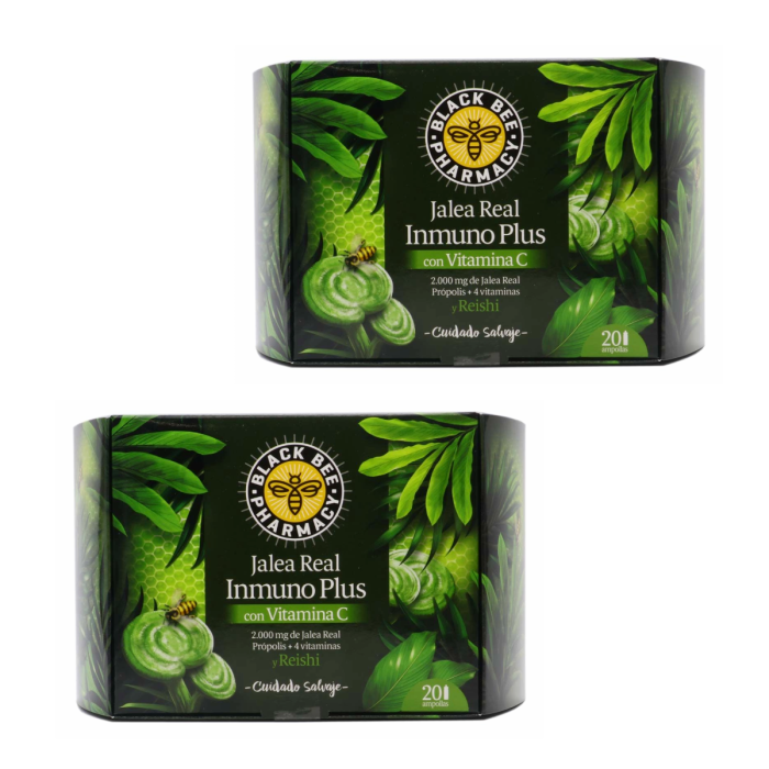 BLACKBEE JALEA REAL INMUNO PLUS DUPLO 2*20 VIALES