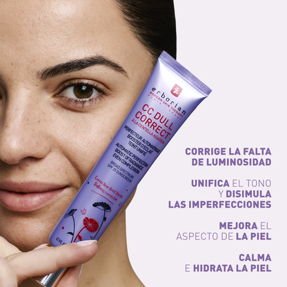 ERBORIAN CC DULL CORRECT TRATAMIENTO ILUMINADOR Y PERFECCIONADOR CON CENTELLA ASIATICA SPF25  15 ML