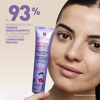 ERBORIAN CC DULL CORRECT TRATAMIENTO ILUMINADOR Y PERFECCIONADOR CON CENTELLA ASIATICA SPF25  15 ML