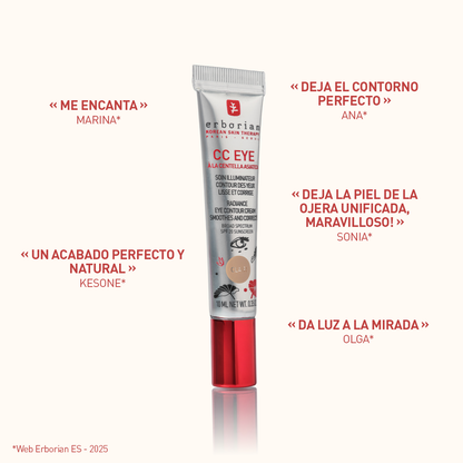 ERBORIAN CC EYE CLAIR  TRATAMIENTO PARA EL CONTORNO DE OJOS CON COLOR SPF 20  10ML