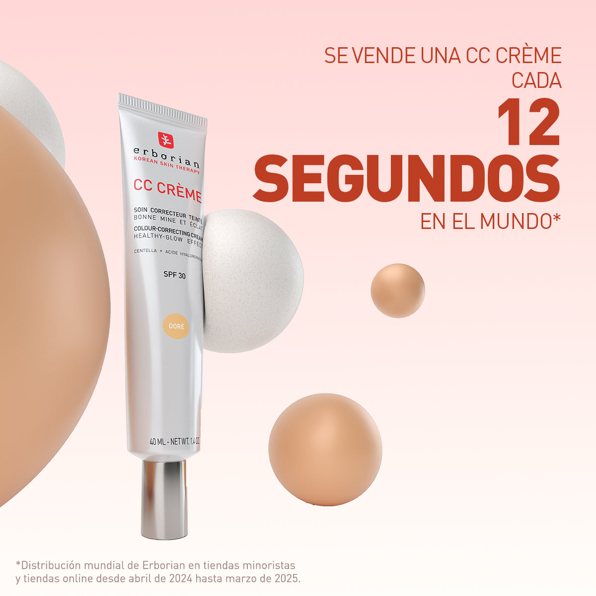 ERBORIAN CC CREME SPF 30 DORE 40 ML