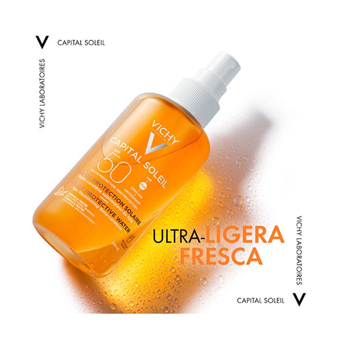 CAPITAL SOLEIL SPF50+ AGUA DE PROTECCION SOLAR CON BETACAROTENO