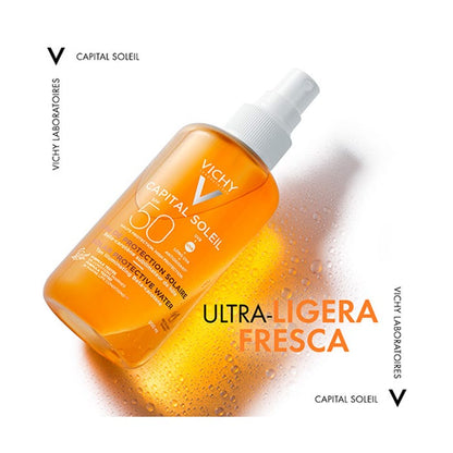 CAPITAL SOLEIL SPF50+ AGUA DE PROTECCION SOLAR CON BETACAROTENO