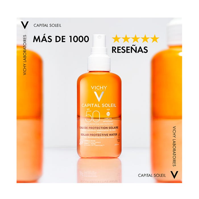 CAPITAL SOLEIL SPF50+ AGUA DE PROTECCION SOLAR CON BETACAROTENO