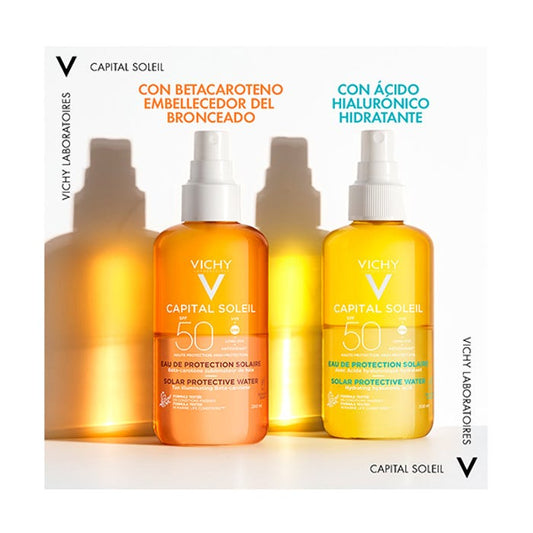 CAPITAL SOLEIL SPF50+ AGUA DE PROTECCION SOLAR CON BETACAROTENO