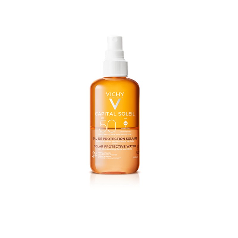 CAPITAL SOLEIL SPF50+ AGUA DE PROTECCION SOLAR CON BETACAROTENO