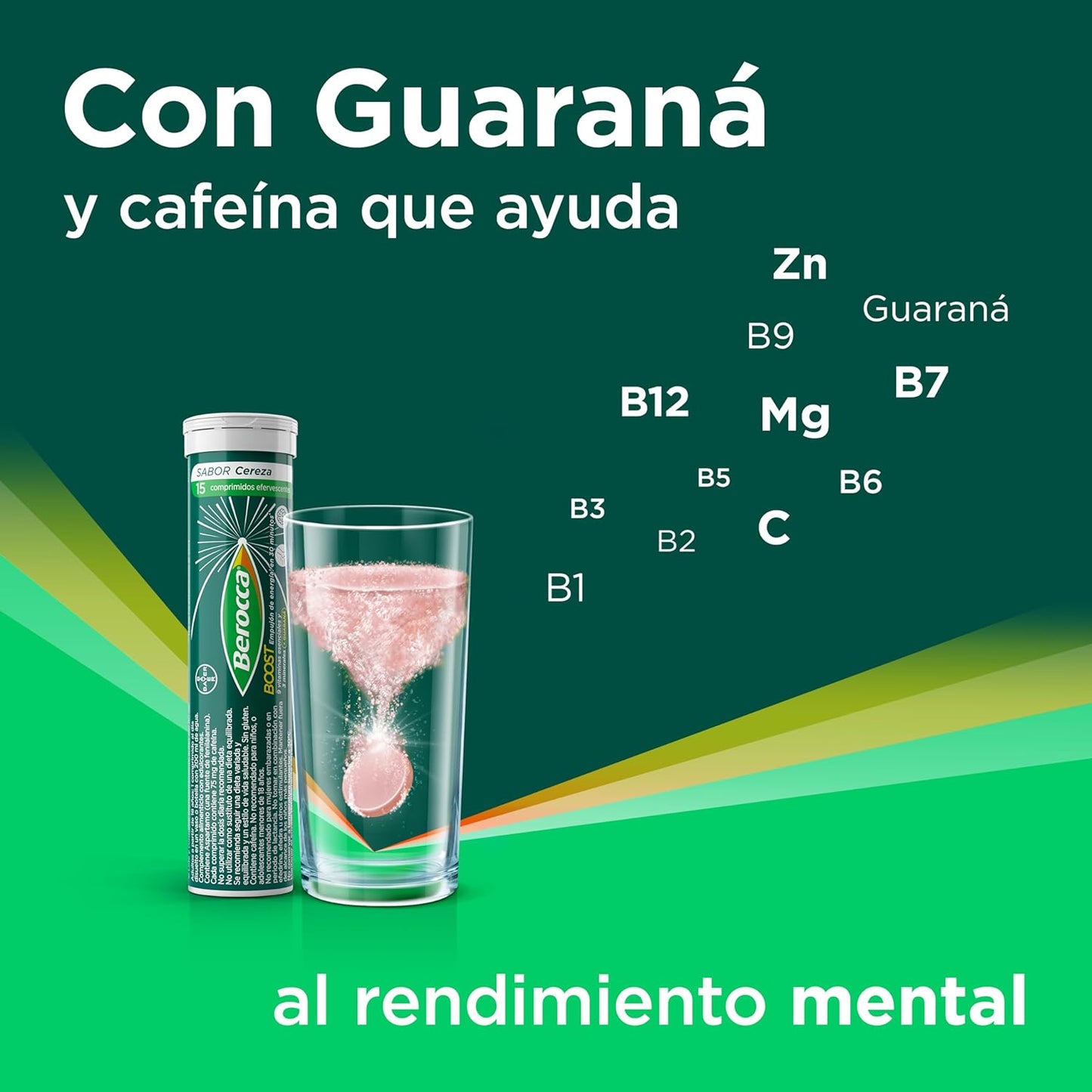 BEROCCA BOOTS SABOR CEREZA 30 COMPRIMIDOS EFERVESCENTES