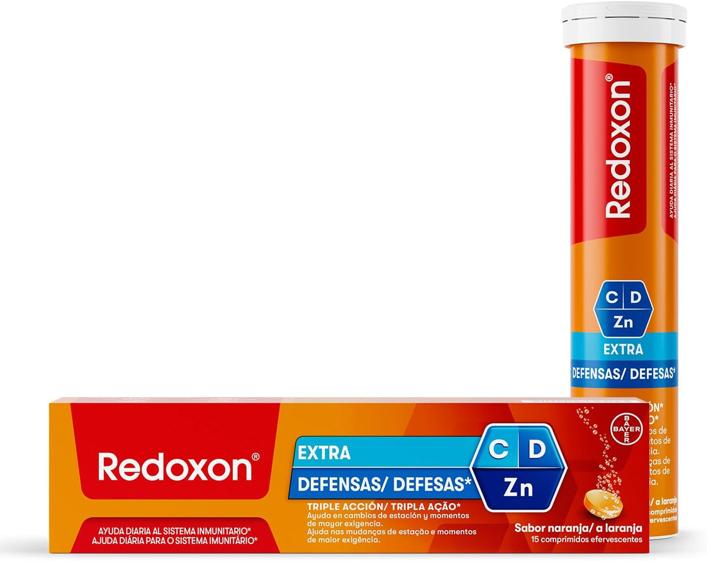 REDOXON EXTRA DEF NARANJA VIT C+ZINC 15C