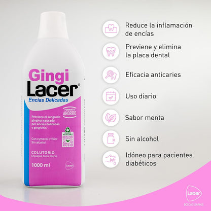 COLUTORIO GINGILACER ENCIAS DELICADAS 1000ML