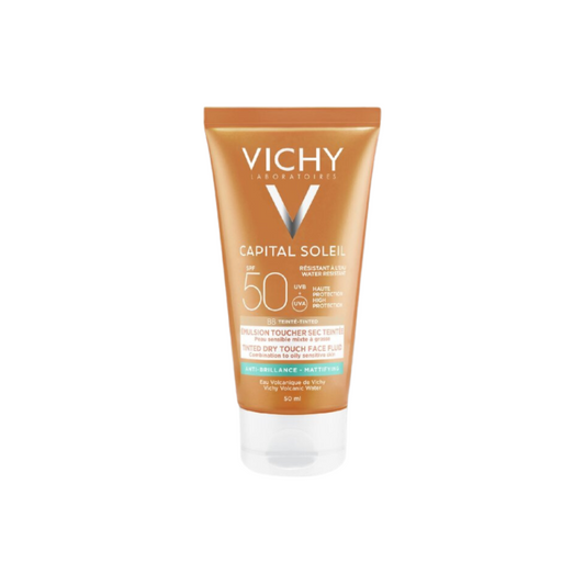 CAPITAL SOLEIL SPF50+ CREMA PROTRECTORA ROSTRO TACTO SECO COLOR 50 ML