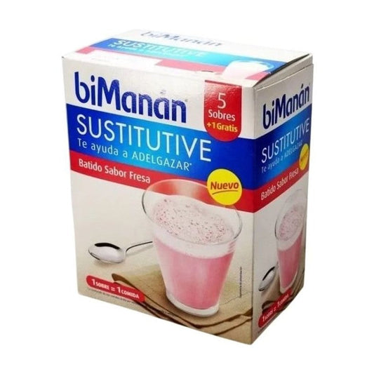 BIMANAN BATIDOS FRESA 250 GR 5+1 UNIDADES