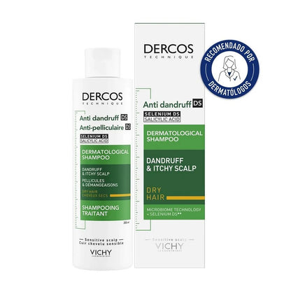 CHAMPU DERCOS ANTICASPA CABELLO SECO 400ML