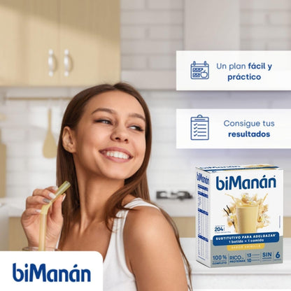 BIMANAN BATIDOS VAINILLA 250 GR 6 UNIDADES