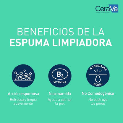 CERAVE GEL LIMPIADOR ESPUMOSO 473ML