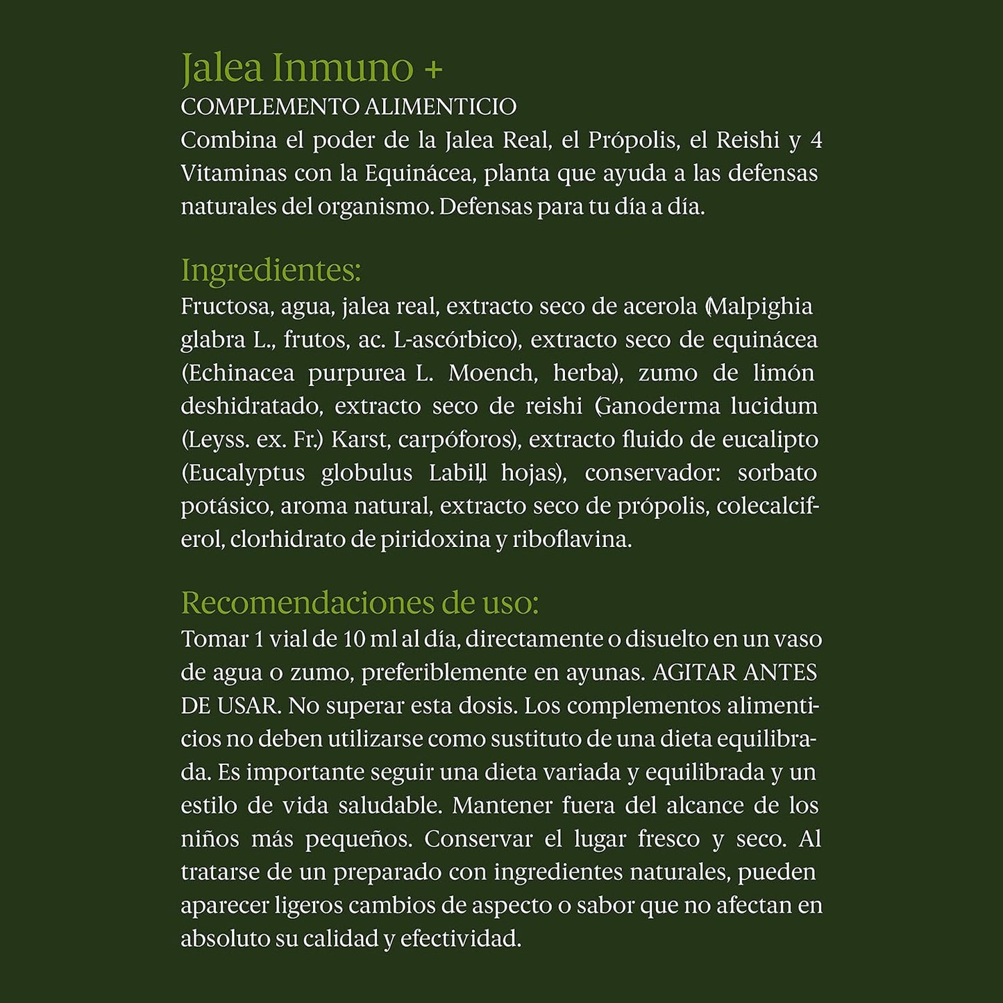 BLACKBEE JALEA REAL INMUNO PLUS DUPLO 2*20 VIALES