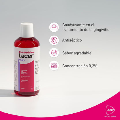 COLUTORIO LACER CLORHEXIDINA 0,20% 500ML