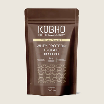 KOBHO WHEY PROTEIN PLUS ISOLATE SABOR VAINILLA 525GR