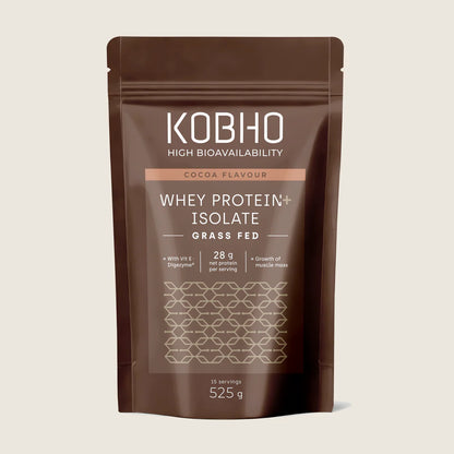 KOBHO WHEY PROTEIN PLUS ISOLATE SABOR CACAO 525GR