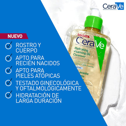 CERAVE LIMPIADOR ACEITE ESPUMA HIDRATANTE 473ML