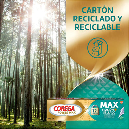 COREGA POWER MAX FIJACION+SELLADO 40 GR SABOR MENTA