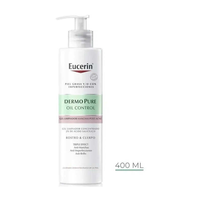 EUCERIN DERMOPURE GEL TRIPLE EFECTO 400ML