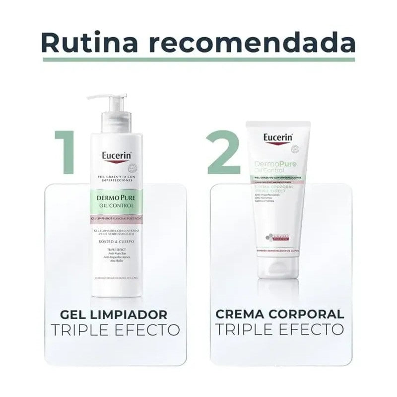 EUCERIN DERMOPURE GEL TRIPLE EFECTO 400ML