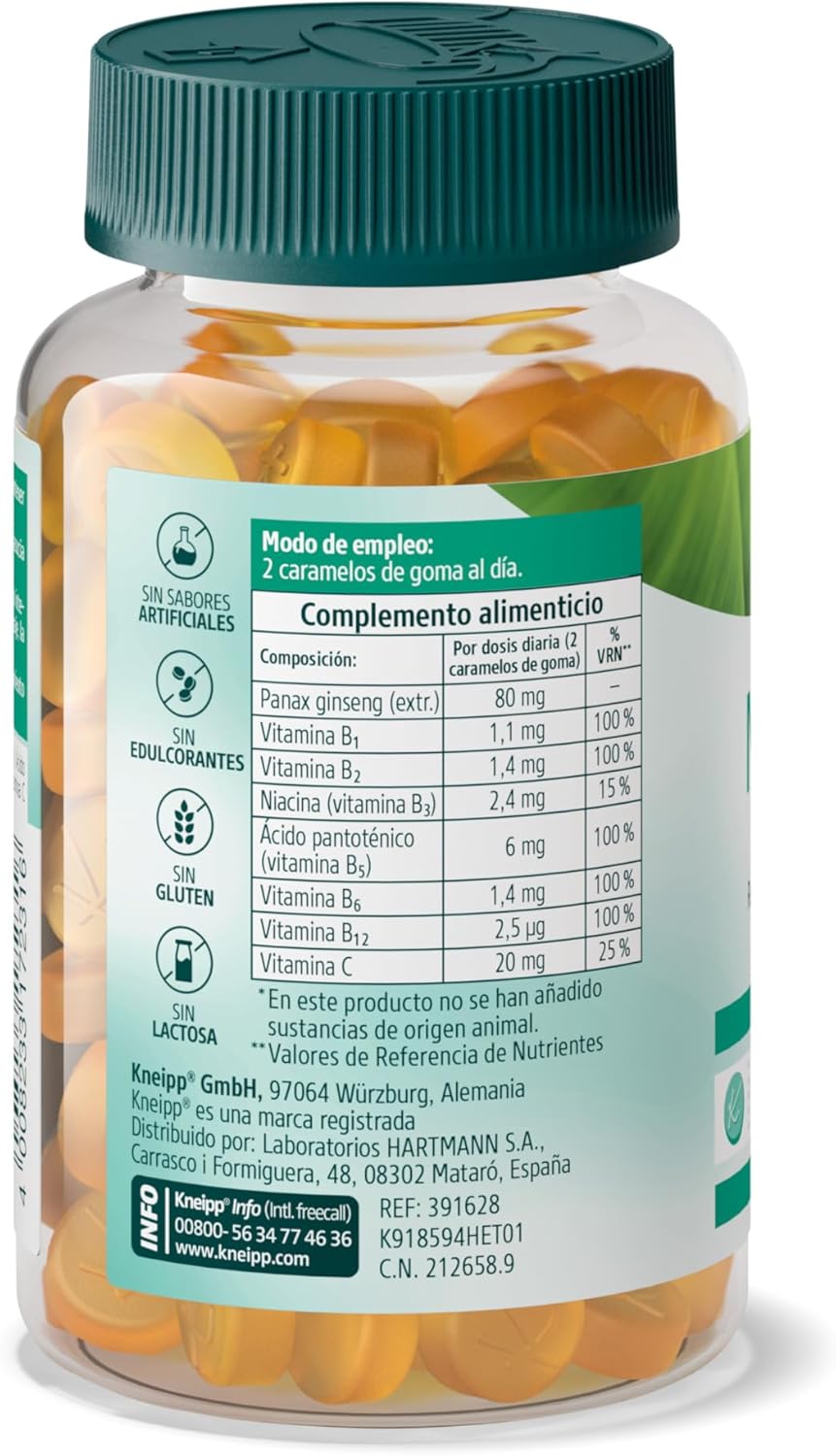 KNEIPP MEMORIA 60 GUMMIES SABOR PIÑA