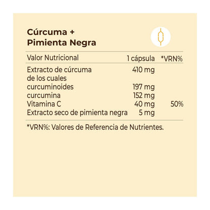 KOBHO CURCUMA+PIMIENTA NEGRA 60 CAPSULAS