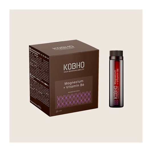 MAGNESIO+ VIT B6 20 VIALES KOBHO