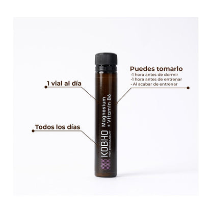 MAGNESIO+ VIT B6 20 VIALES KOBHO