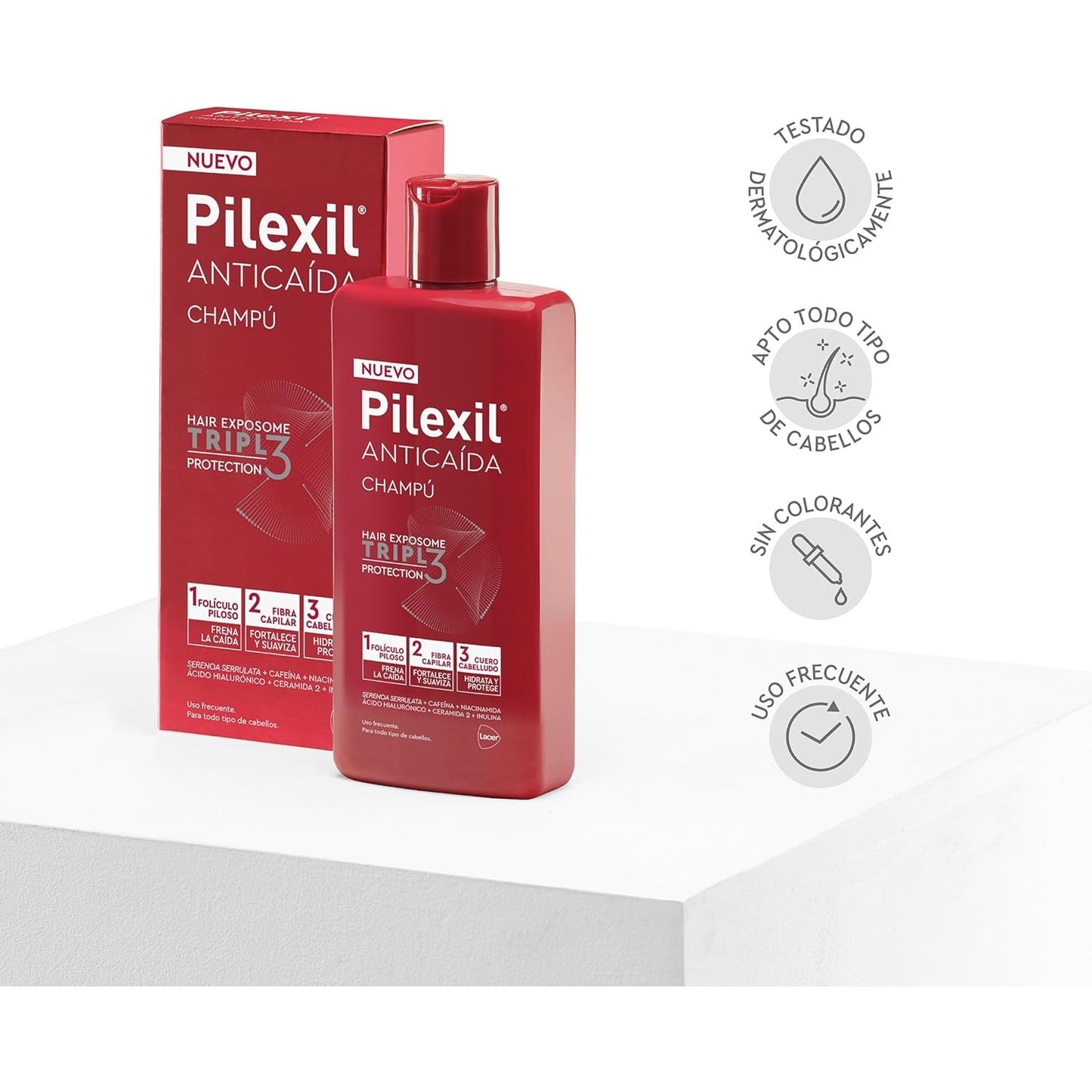 PILEXIL ANTICAIDA CHAMMPU TRIPLE 450 ML