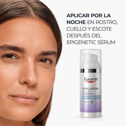 EUCERIN HYALURON-FILLER + LONGEVITY EPIGENETIC CREMA NOCHE