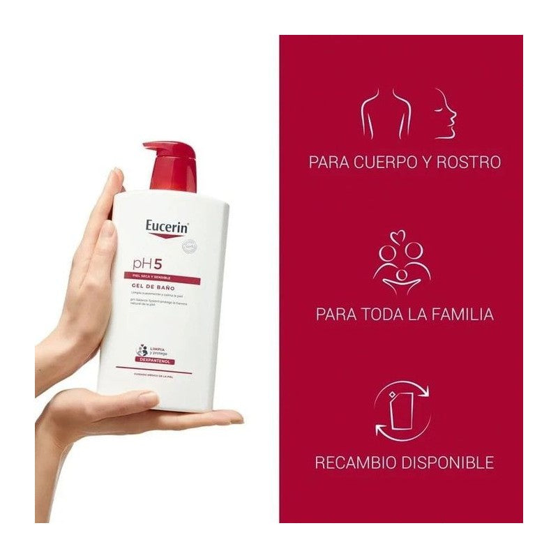 EUCERIN PH5 GEL BAÑO 1000 ML