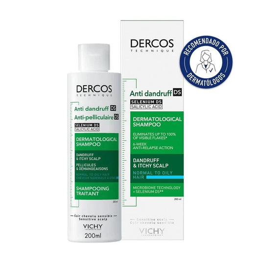 DERCOS CHAMPU ANTICASPA GRASA