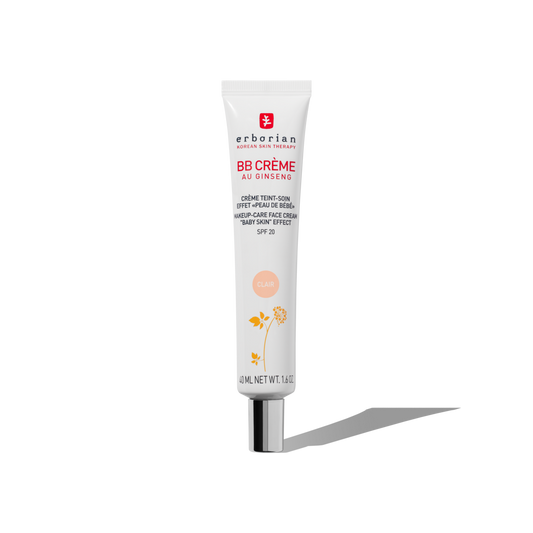 ERBORIAN BB CREME BB CON GINSENG CLAIR TARTAMIENTO CON COLOR 5 EN 1 PARA UN EFECTO PIEL DE BEBE  SPF 20  40ML