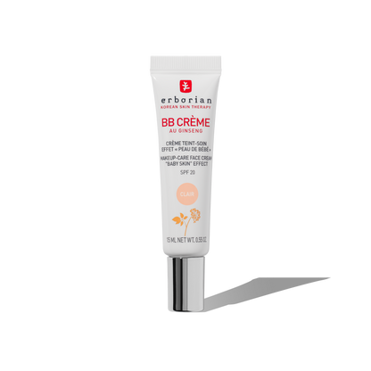 ERBORIAN BB CREME BB CON GINSENG CLAIR TARTAMIENTO CON COLOR 5 EN 1 PARA UN EFECTO PIEL DE BEBE  SPF 20  15ML