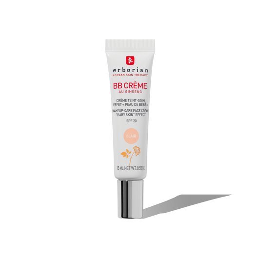 ERBORIAN BB CREME BB CON GINSENG CLAIR TARTAMIENTO CON COLOR 5 EN 1 PARA UN EFECTO PIEL DE BEBE  SPF 20  15ML